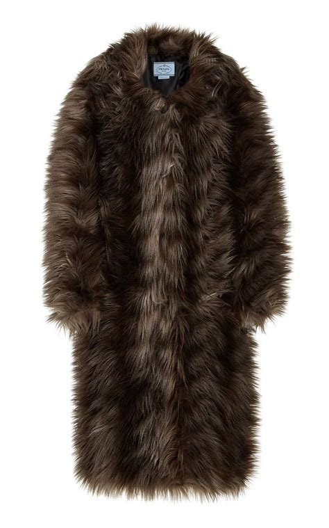 fur prada|Prada Faux Fur and Shearling Coats .